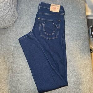 True Religion Jennie Curve High Skinny Rise Women's Blue Jeans Size 30